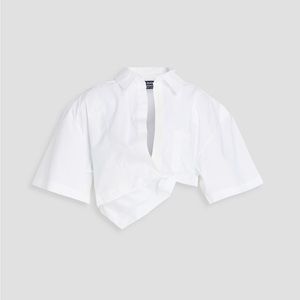 Jacquemus Cropped Poplin Shirt